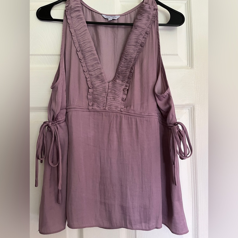 Large pink silky top